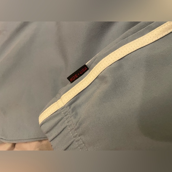 KOS USA Boot cut legging workout pants w/ track stripes - Picture 2 of 8